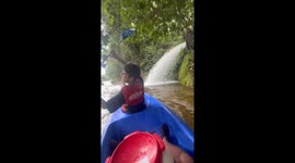 Waterfall Is Actually Wastewater Pipe