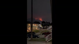 Video shows Line Fire burning in San Bernardino County, California