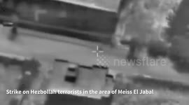 Palestine: following the identification by IDF soldiers of two Hezbollah terrorists in the area of Miss al Jabbal in southern Lebanon, the IAF swiftly struck the terrorists