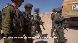 Palestine: The Commanding Officer of the Israeli Air Force and the Commanding Officer of the Southern Command Arrived at the Site Where the “Yanshuf” Helicopter Crashed Last Night