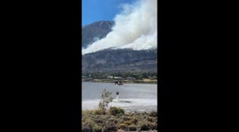 Davis Fire 2024. Filmed at little washoe lake, washoe valley nv