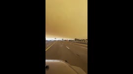 Smoke, ash from Line Fire fill High Desert skies, California