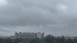 Tiger Stadium. Hurricane Francine. Baton Rouge, Louisiana