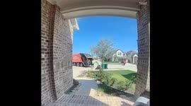 Garbage Men Have An Impromptu Sword Fight