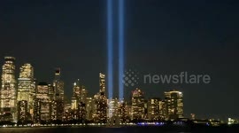 US: Annual Tribute In Light Illuminates Sky Marking 23rd 911 Anniversary