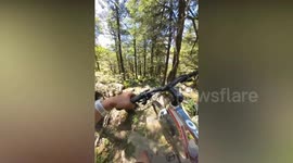 Mountain biker on remote trail find tent with dead body inside