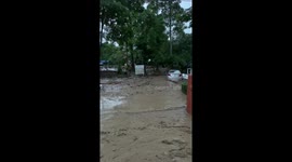 Floods crash into homes washing away cars and motorcycles in Thailand