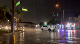 Intense Rainfall at Dania Beach