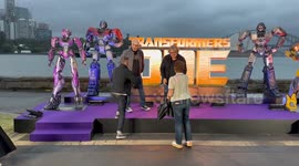 Cast and crew of Transformers One photo call in Sydney, Australia