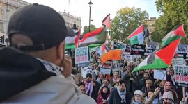 UK: A protest in support of Palestine took place in Downing Street against the ongoing Israeli crackdown in the Gaza Strip