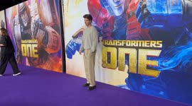 Josh Carroll attends the Australian Premiere of Transformers One red carpet