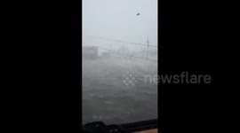 Hurricane Francine: Crashing waves and intense winds in Dulac
