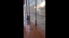 New Orleans Drenched by Storm Francine , heavy rains and winds