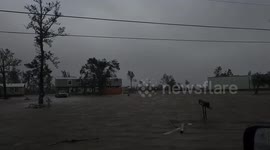 Strong winds and heavy rainfall batter Louisiana triggering flooding