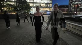 Celebrity guests turn up for the Harris Reed SS25 Show as part of London Fashion Week. The guests included AJ Odudu, Ellie Goulding, Clara Amfo and Erin O'Connor