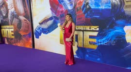 Tina Provis attends the Australian Premiere of Transformers One red carpet