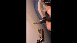 Effortless and effective way to remove stripped screws by using a drill