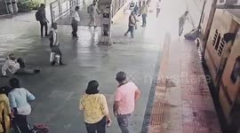RPF head constable saves couple from falling under moving train in northern India
