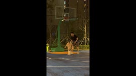 Girl hit in the face by ball while playing with father in Shenyang, China