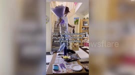 Groom surprises gran by asking her to walk him down the aisle