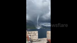 Croatia: Massive Waterspout Spotted Off  Near Korcula