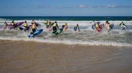 Surf Life Saving Great Britain, Open Surf Championship 2024, Fistral Beach, cornwall, UK