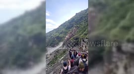 India: Massive Landslide Near Chetalkot in Dharchula, Uttarakhand