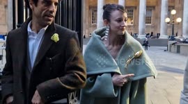 Andrea Risborough, Beth Ditto and Olivia Washington depart Erdem fashion show in London