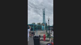 Little Boy Gets Caught In Coaster's Splash Zone