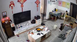 Teary eyed boy bows at shrine dedicate to his deceased mother