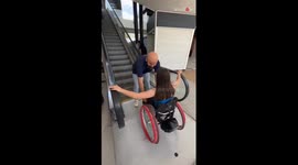 Building independence: Physiotherapist tries to enable a disabled girl to overcome accessibility issues
