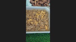Roasted Maggots (Ulat Sagu) in Borneo Sarawak Malaysia