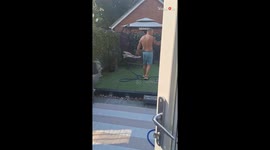 Early celebration leads to soaking wet lesson for overconfident DIYer