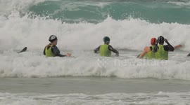 Surf Life Saving Great Britain, Open Surf Championship 2024, Fistral Beach, cornwall, UK