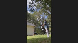 Son Hits Mom With a Line Drive