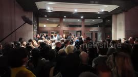 Icons party. Huge numbers of people tried to get into the venue causing a dangerous build up of people outside the venue