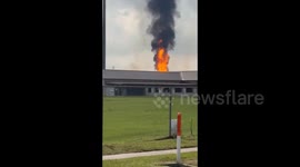 US: Massive Pipeline Fire Erupts In Deer Park, Texas Prompting Evacuations