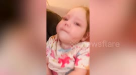 Identical triplet left with 10 per cent of her brain after birth injury