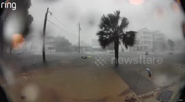 Flooding hits Carolina Beach, North Carolina, USA