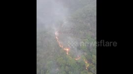 South America: Forest fires in Santa Cruz, Bolivia