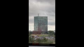 Onlookers Watch Lake Charles Building Implosion