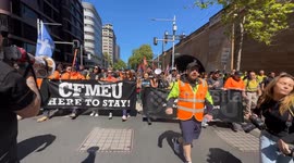 Hands off the CFMEU rally, Sydney, Australia