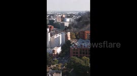 France: Gas Cylinder Explosion Causes Fire On Roof Of Building Near Paris Porte D’Ivry Station 2