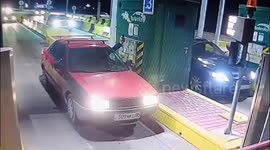 Kazakhstan: Driver Dies Crashing Into Toll Booth