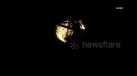 USA: Santa Clarita Harvest Moon Partial Eclipse Time Lapse