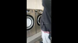 New Zealand woman in stitches as younger brother floods laundromat