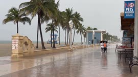 Thunderstorms at Hollywood Beach