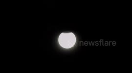 Partial Lunar Eclipse Coinciding With Harvest Supermoon Lights Up Night Skies 2