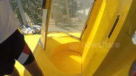 Open Floor Free Fall Water Slide