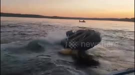 Boat malfunction throws two men overboard on Mozhaisk Reservoir, Moscow Oblast